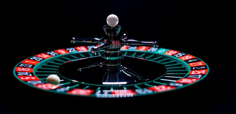 Roulette table close up at the Casino