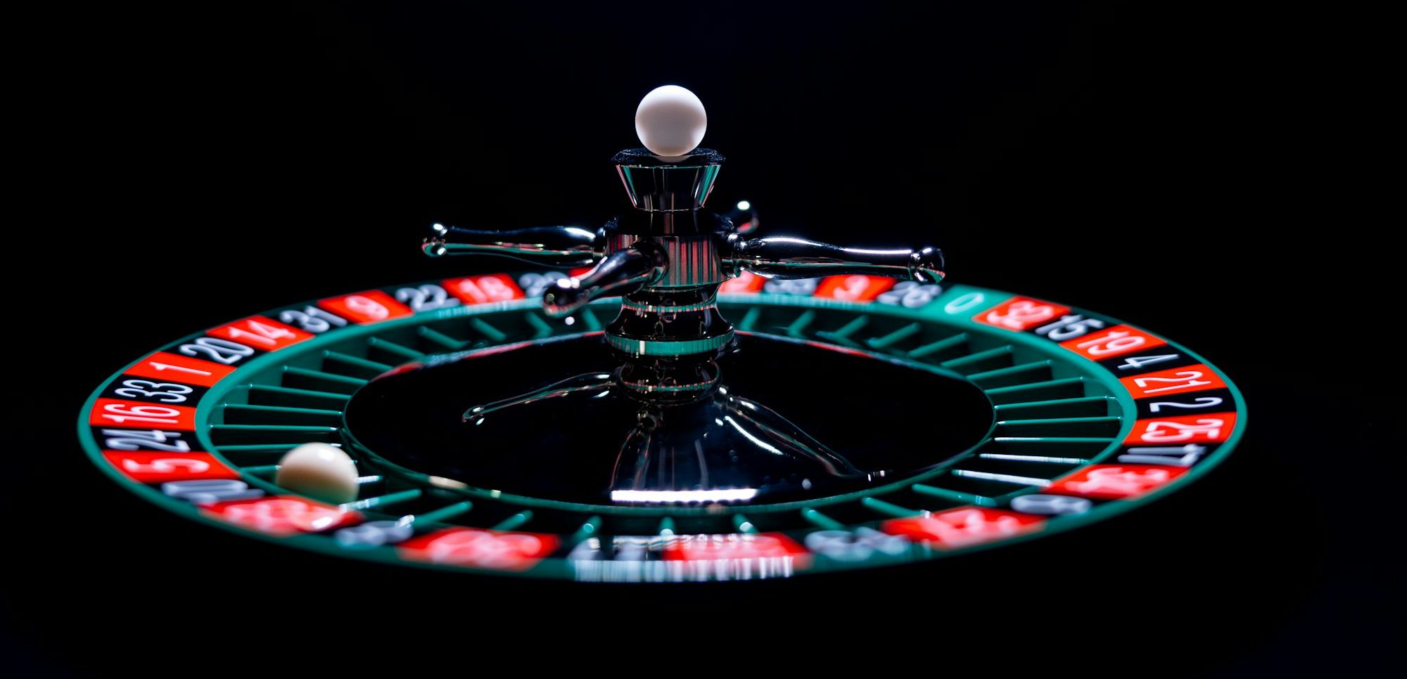 Roulette table close up at the Casino